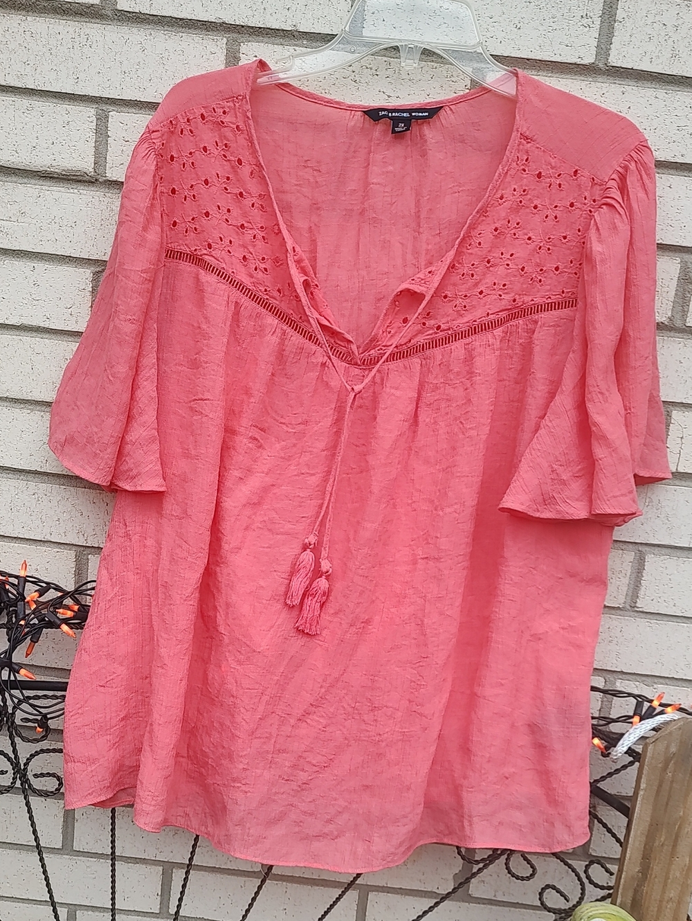 Zac & Rachel Coral Top